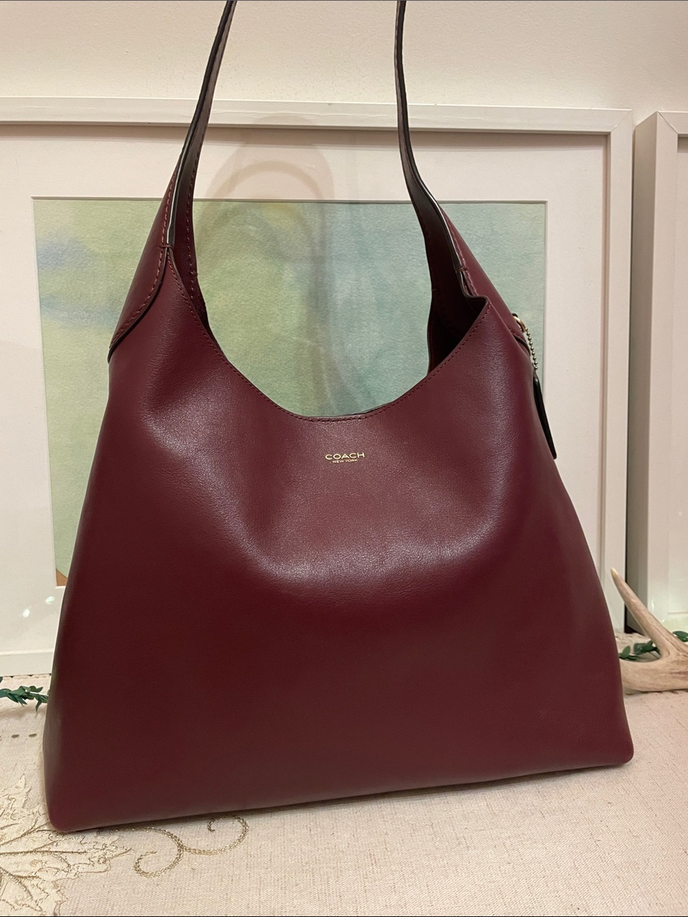 Coach Brooklyn 34 in Merlot